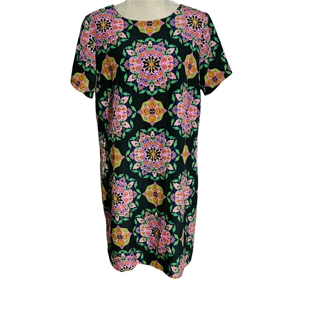 J. Crew Mosaic Print Dress Size 14